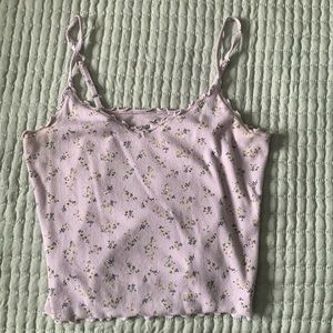 Purple floral tank